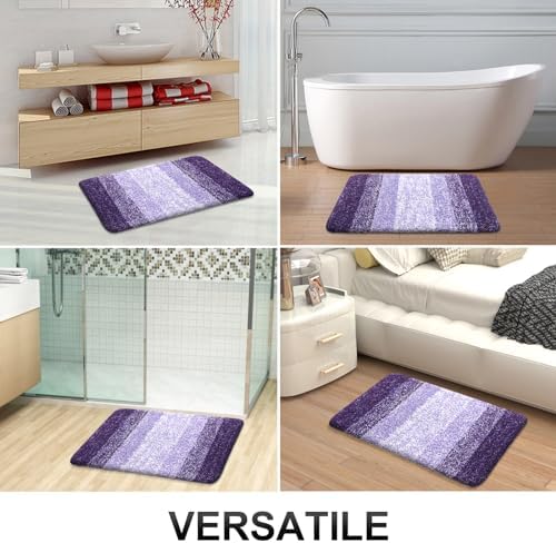 OLANLY Bathroom Runner Rug 47x20, Extra Soft Absorbent Microfiber Bath Rugs