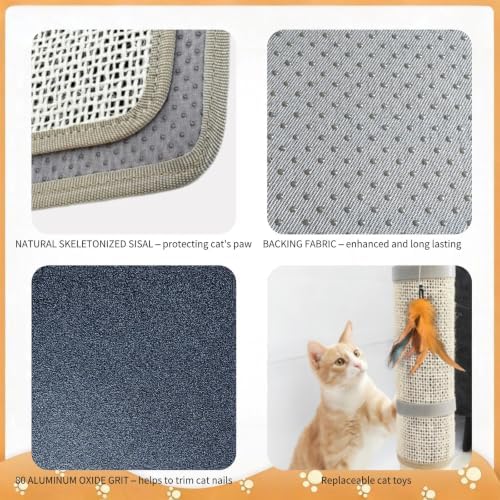 Cat Nail File Scratcher, Sisal Scratch Mat