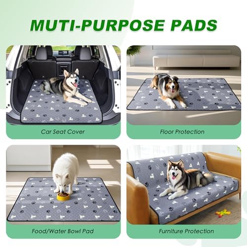 WanpeeGoo Washable Pee Pads for Dogs, Waterproof, 18 x 24 in, 4 Pack