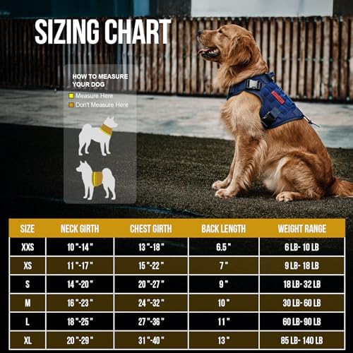 OneTigris Tactical Dog Harness Vest No-Pull Service Dog Vest