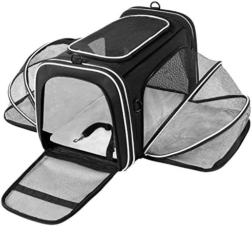TSA Airline Approved Large Pet Travel Carrier, 4 Sides Expandable