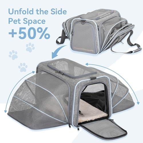 Petsfit Large Double Expandable Cat Carrier