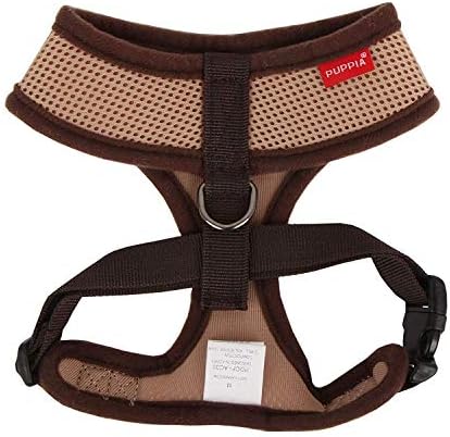 Puppia Soft Dog Harness No Choke Over-The-Head Triple Layered Breathable Mesh