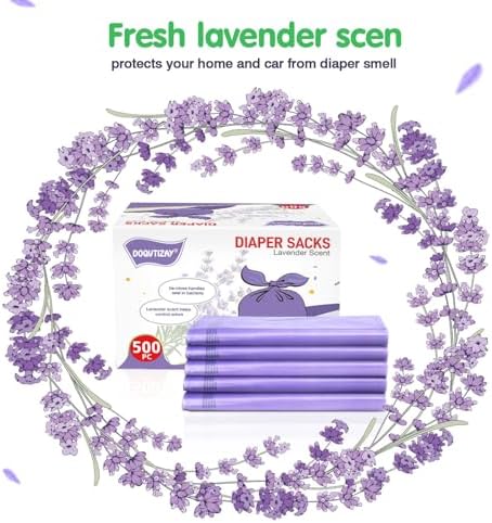 Baby Disposable Diaper Bags Easy-To-Tie Tabs Diaper Sacks