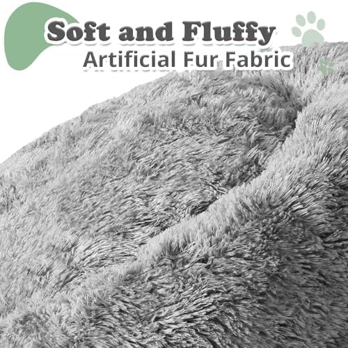 JOLLYVOGUE Dog & Cat Bed, Calming Anti-Anxiety Pet Bed