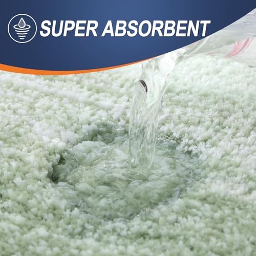 OLANLY Large Bathroom Rugs 44x32, Extra Soft Absorbent Microfiber Bath Rugs