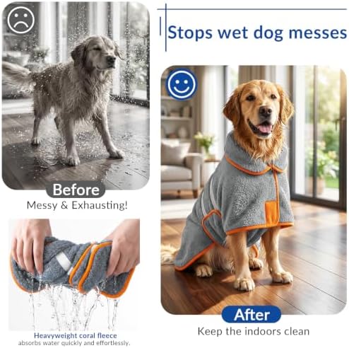 Bienbee Dog Bathrobe, Super Absorbent