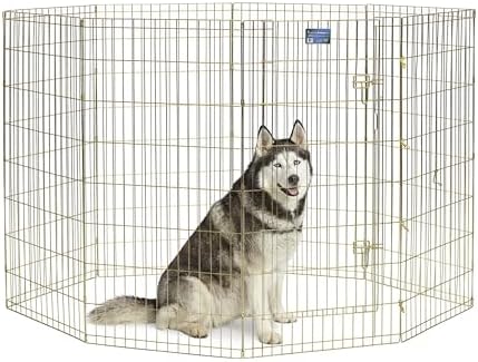 MidWest 48-Inch Exercise Pen, Single Door, 16 Sq Ft Play Area