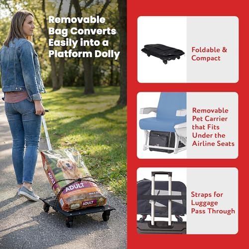 dbest products Rolling Pet Carrier