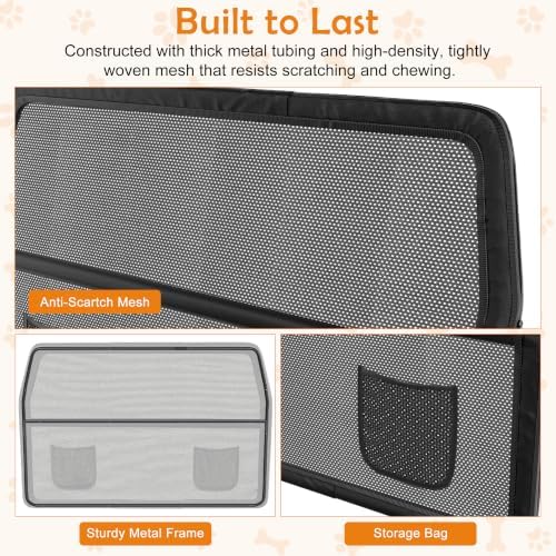 Dog Car Barrier, 56 Inch Wide Coverage Dog Barrier