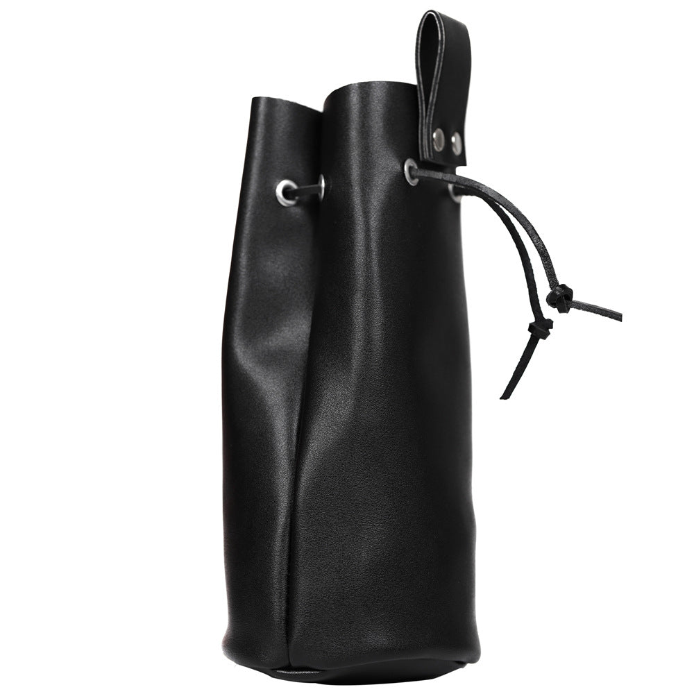 Cowhide Drawstring Leather Handmade Coin Purse
