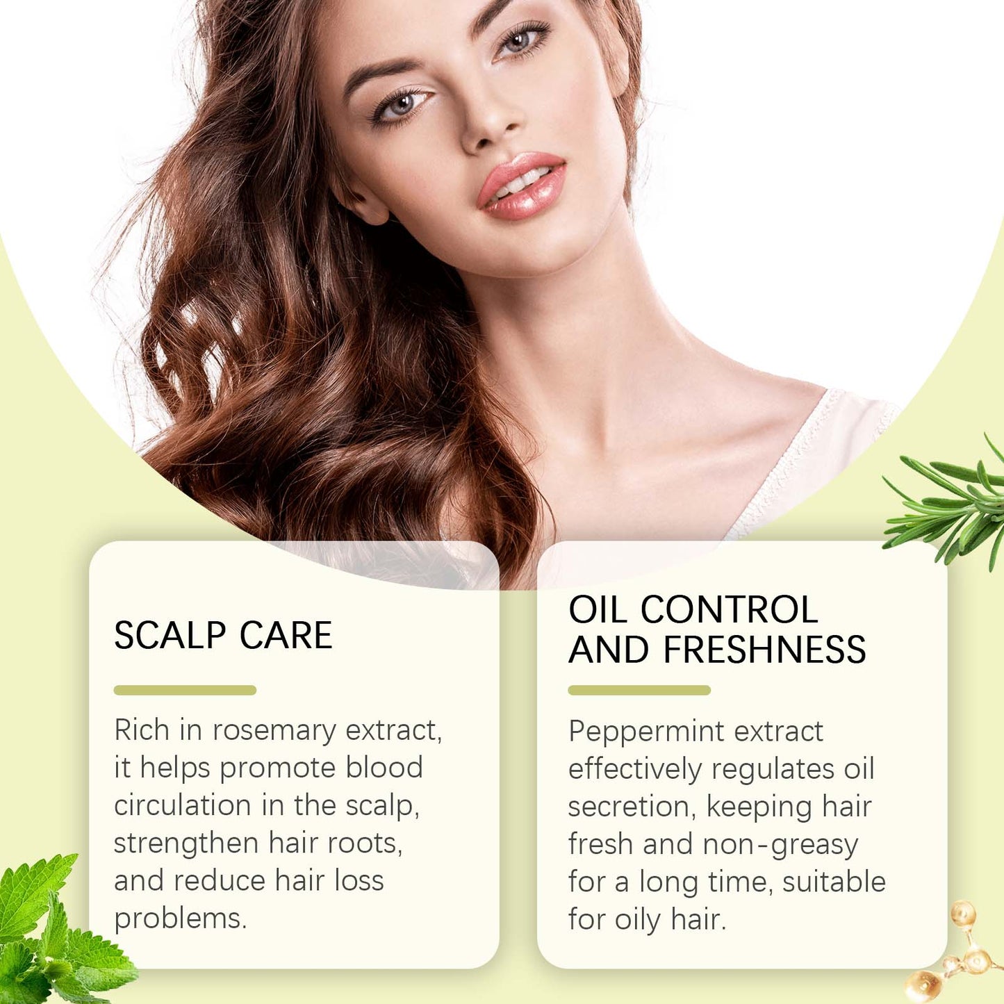 Rosemary Hair Care Spray Nourishes, Nurses, Softens And Leaves Fragrance, Strengthens And Restores Glossy Hair