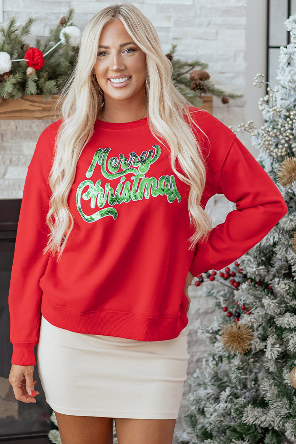 Amelia Drop Shoulder Loose Sweatshirt
