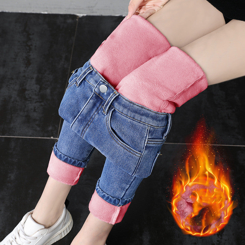Women's thin and thick warm winter trousers