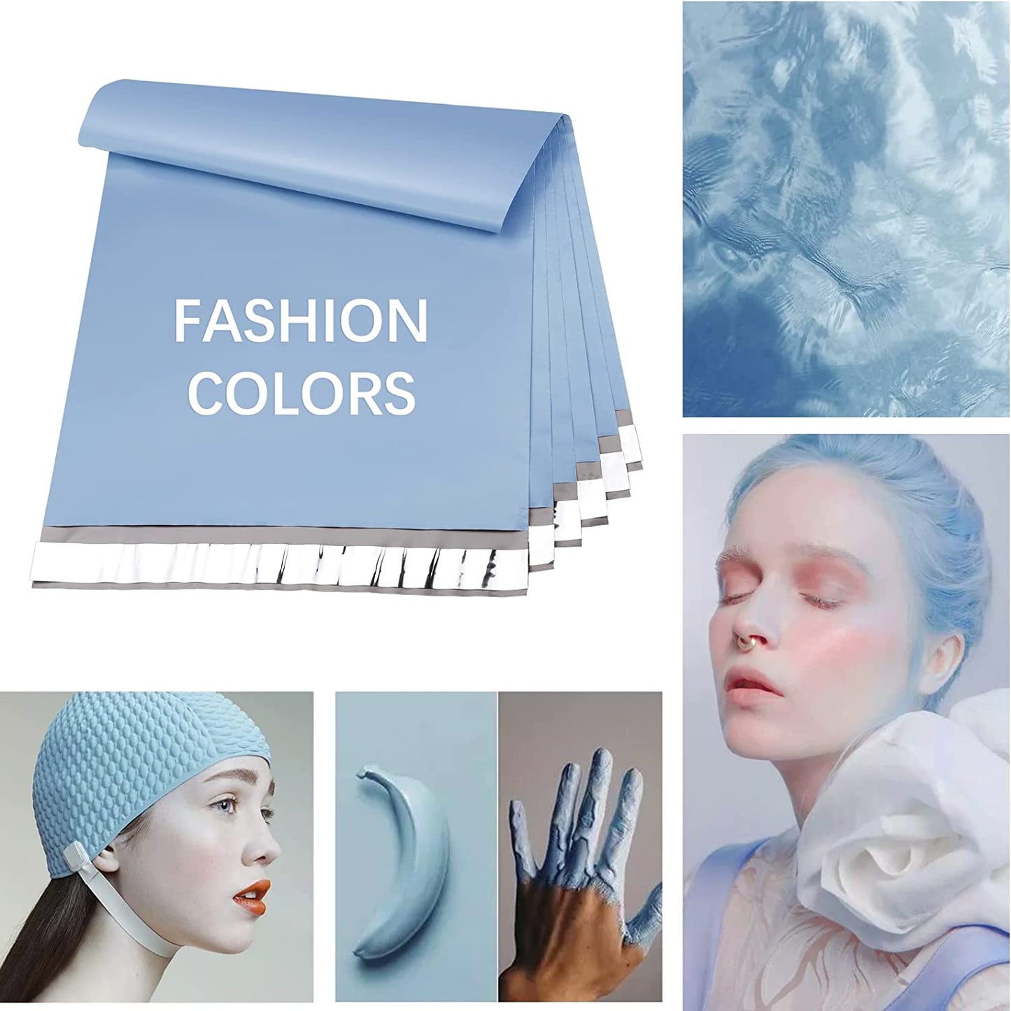 14.5x19 Poly Mailer Envelope Shipping Bags | Haze Blue