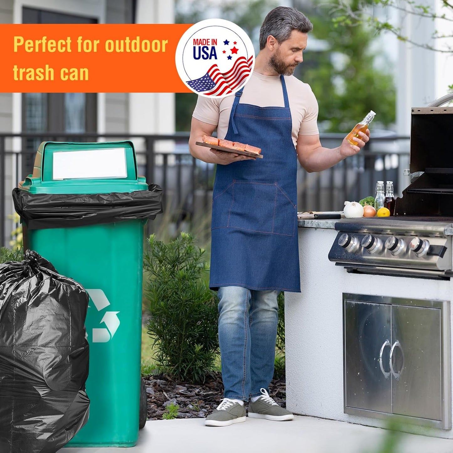 55-60 Gallon Trash Bags 100 Count 0.9Mil | 100 Pack Wholesale