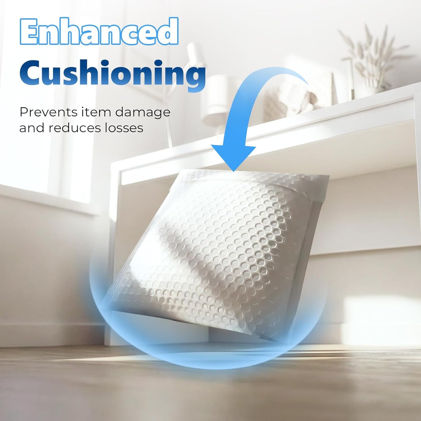 9.25x12 Inch Bubble Mailer | Usable Size 9.25x11"with 1/7" Thickened 250pack