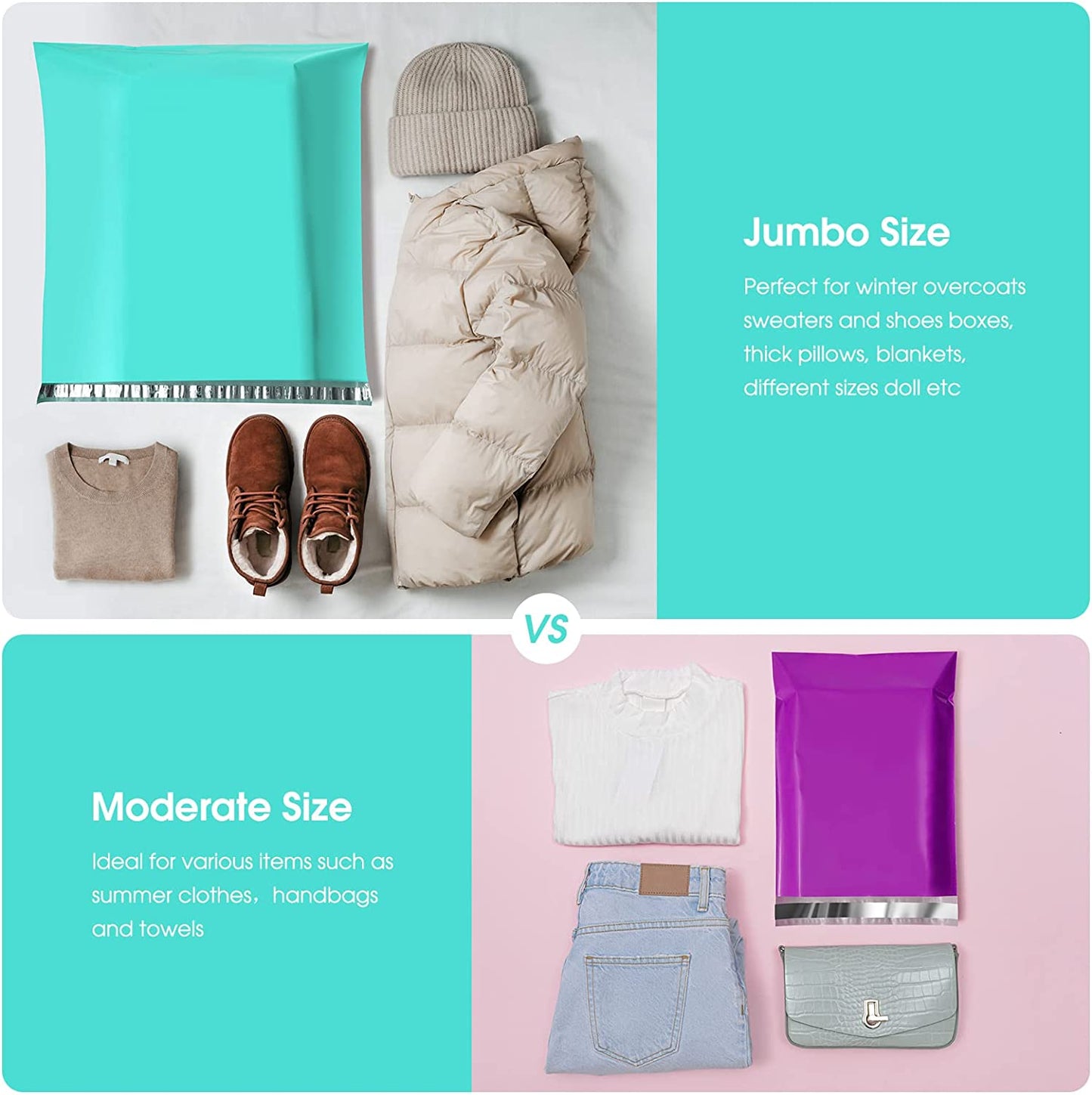 24x24 Poly Mailer Envelope Shipping Bags | Teal