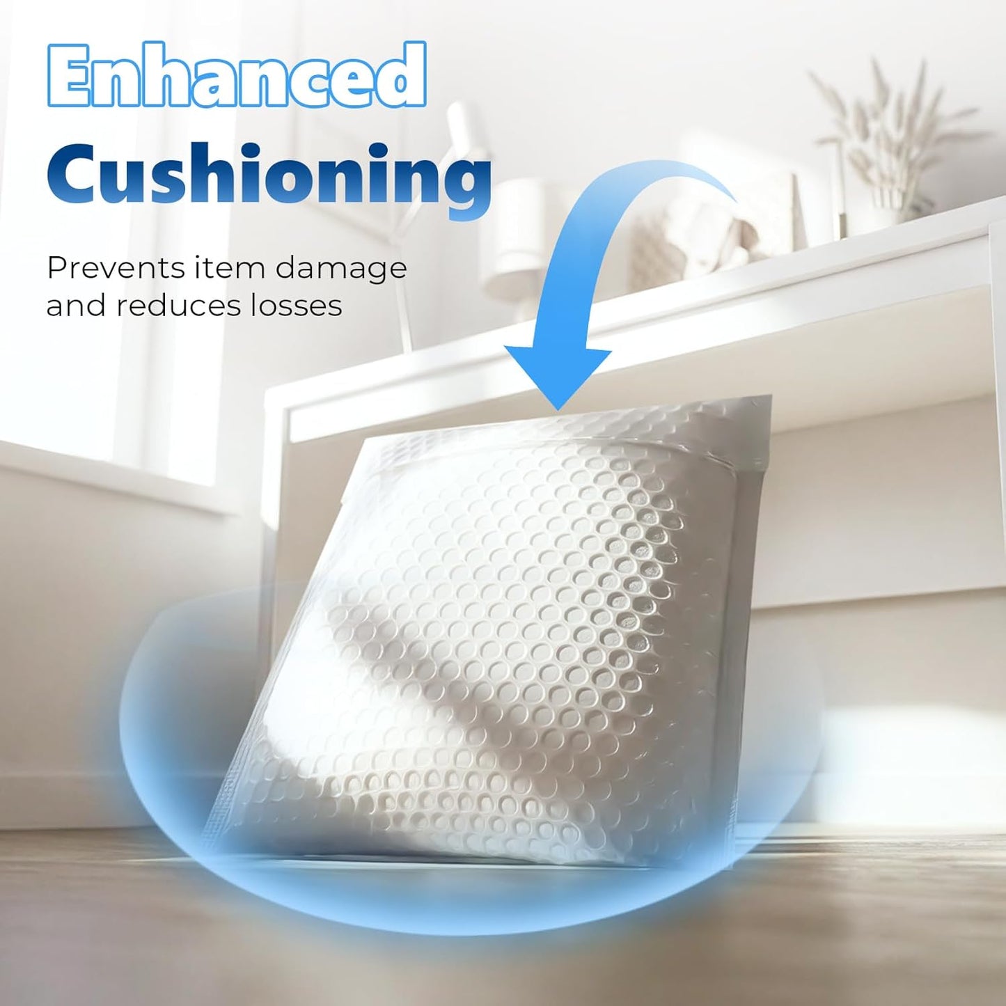13.5x20.5 Inch Bubble Mailer | Usable Size 12.5x19"with 1/7" Thickened 125 pack