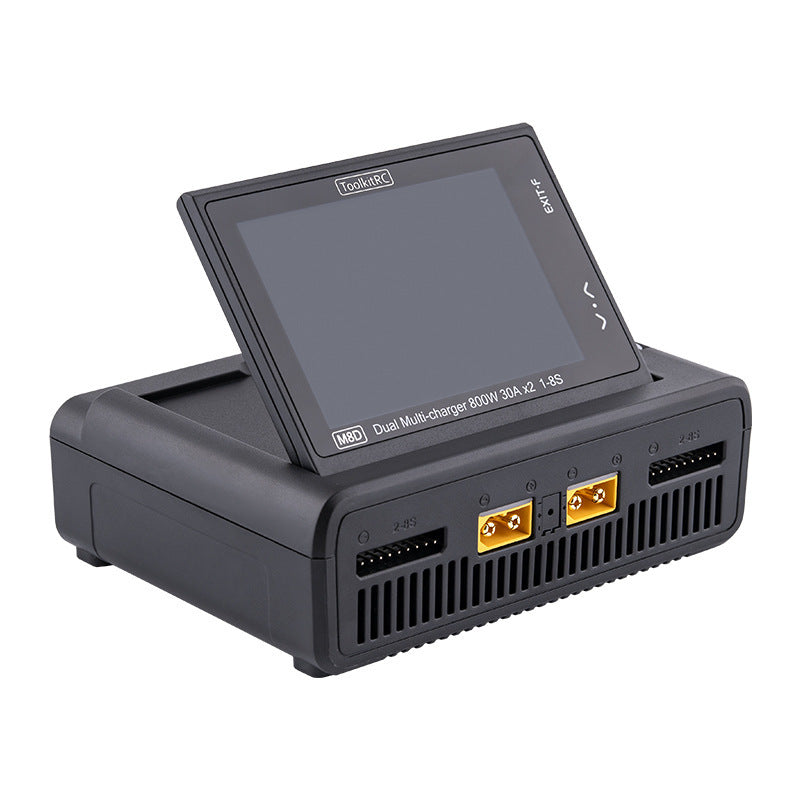 ToolkitRC Touch Color Screen M8D Dual Charger High Power Input UAV Balance