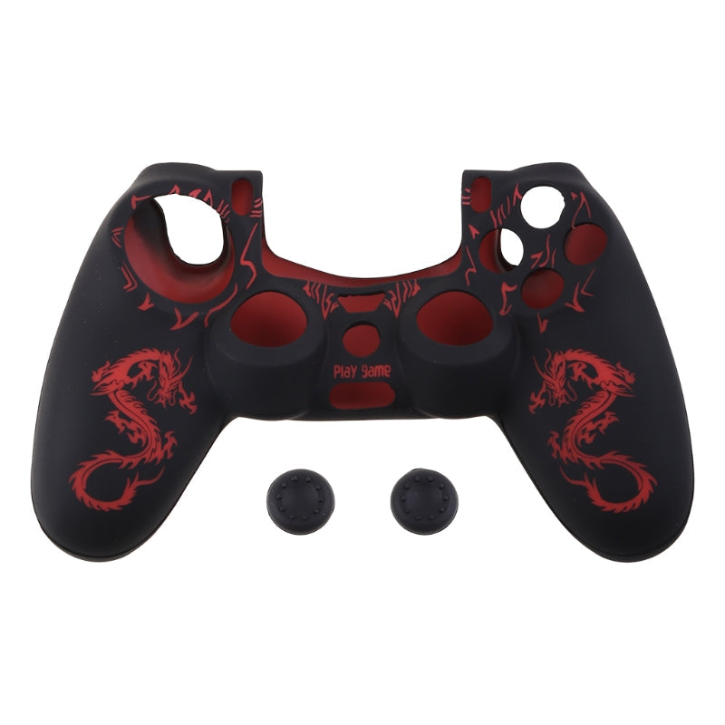 Laser Camouflage Silicone Rubber Sleeve Dragon Pattern Protective Sleeve