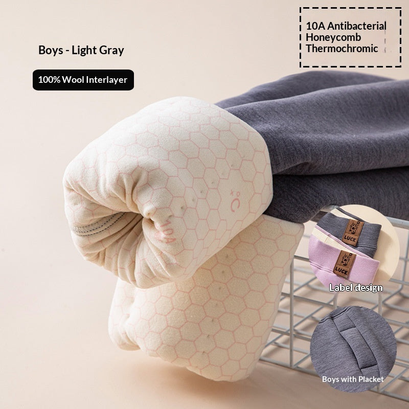 Winter Thickened Warm Keeping Pants For Children