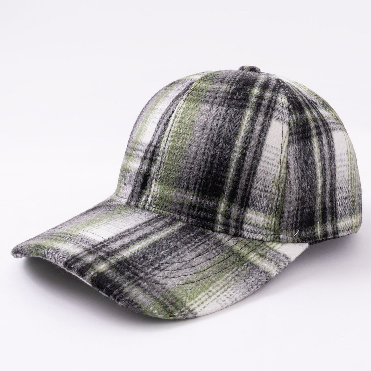Retro Checkered Wool Baseball Cap - Thickened For Winter, Warm And Cozy Beanie Hat Suitable For Autumn And Winter, Versatile And Casual Hat For Daily Use