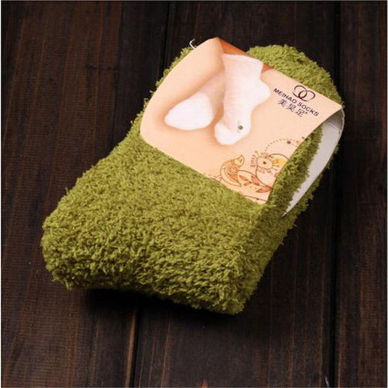 Warm feet on bed household warm socks