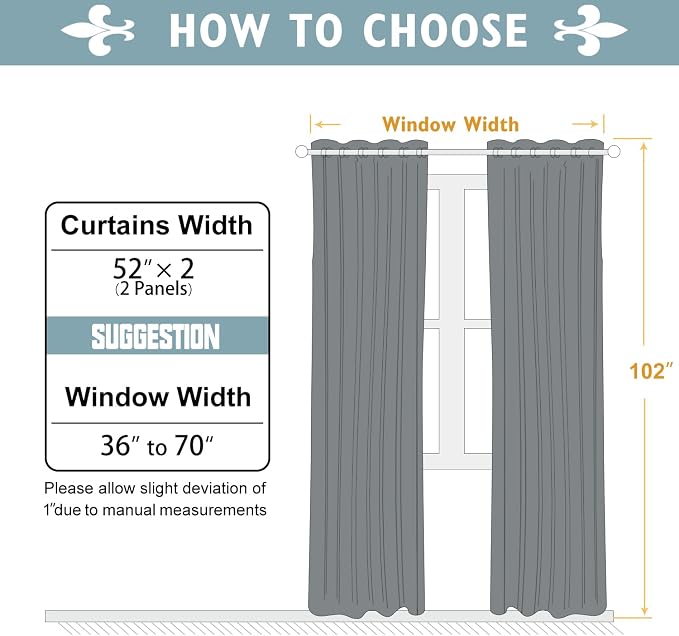 ChrisDowa Room Darkening Curtains