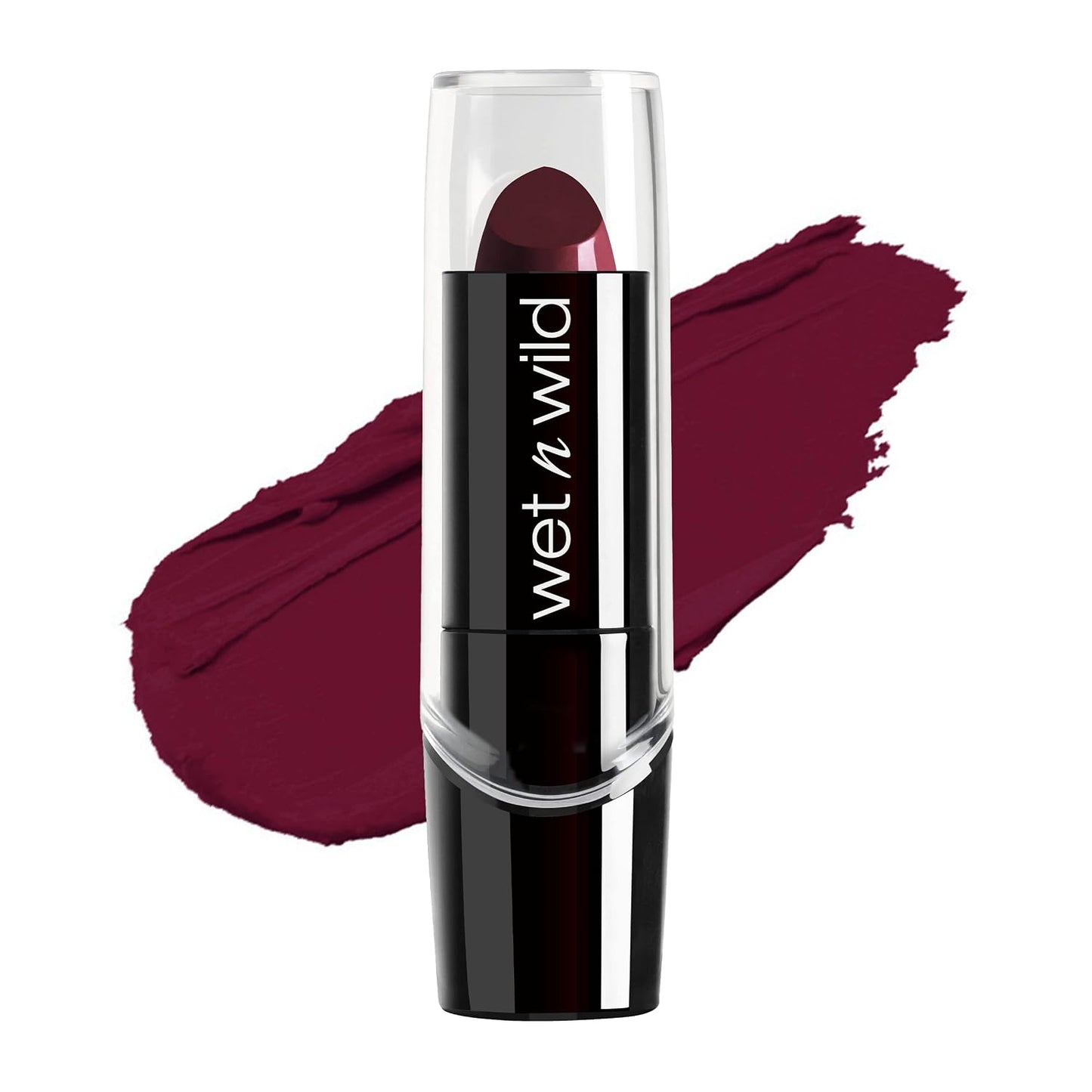 wet n wild Silk Finish Lipstick, Hydrating Rich Buildable Lip Color, Formulated with Vitamins A,E, & Macadamia for Ultimate Hydration, Cruelty-Free & Vegan - Dark Pink Frost