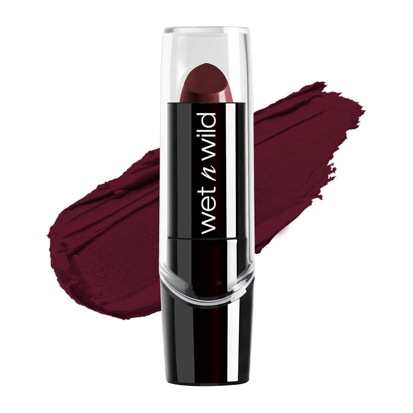 wet n wild Silk Finish Lipstick, Hydrating Rich Buildable Lip Color, Formulated with Vitamins A,E, & Macadamia for Ultimate Hydration, Cruelty-Free & Vegan - Dark Pink Frost
