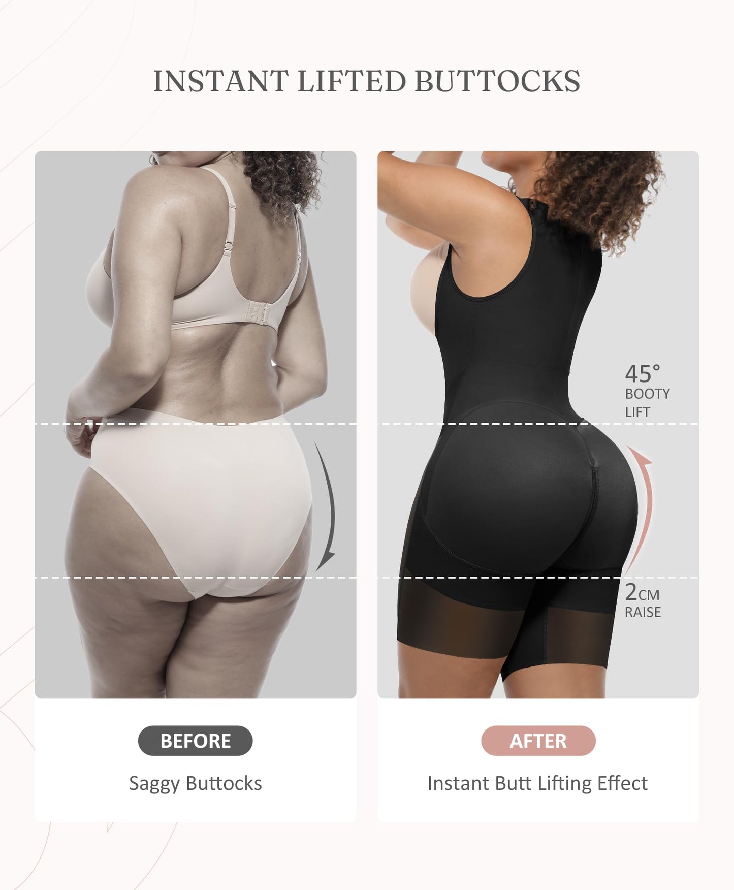 FeelinGirl Feelvibe Shapewear Tummy Control Faja Body Shaper for Women | Fajas Colombianas Moldeadoras, Plus Size, Zipper Crotch, Daily Body Sculpting, Postpartum & Post-surgery Faja