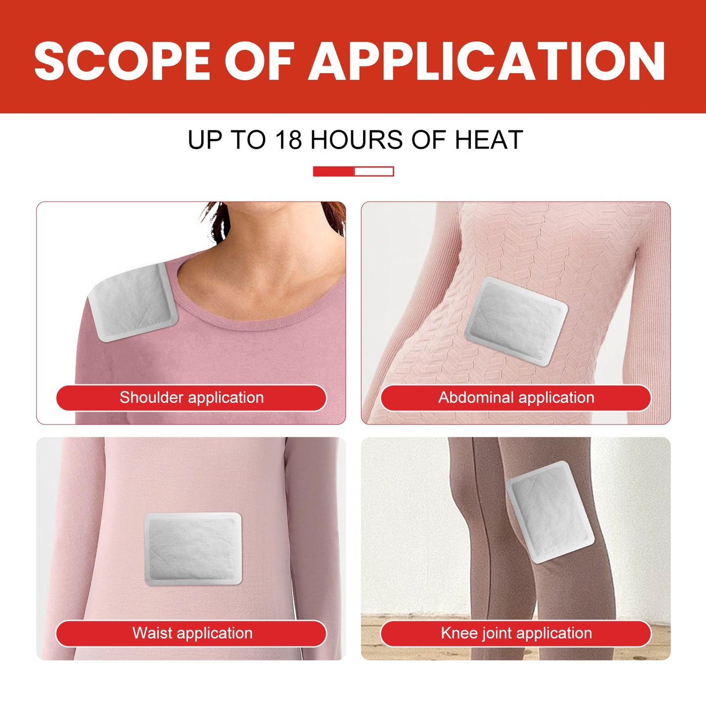 Hand Warmers, Hand Warmer Portable Comfortable Self-Heating Warm Patch Belly Warm Patch Belly Warm Patch