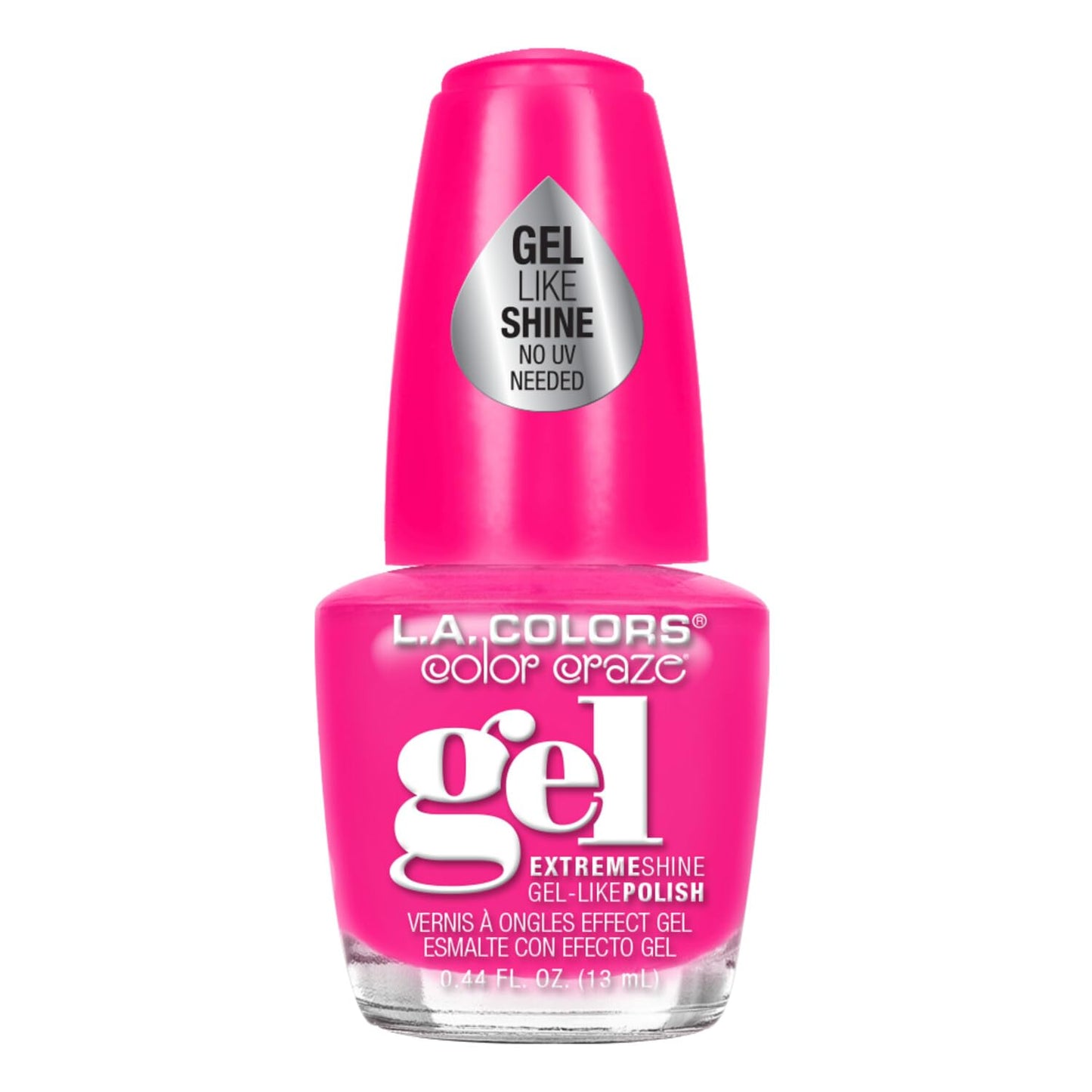 L.A. COLORS Color Craze Nail Polish, Hot Blooded CNP406