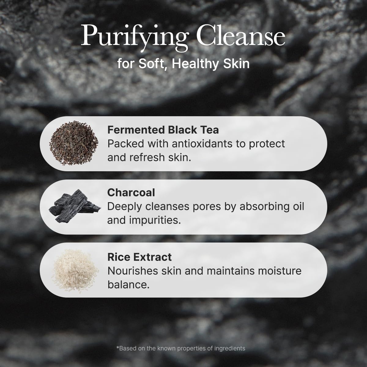 Arencia Black Tea & Yuzu Rice Mochi Cleanser