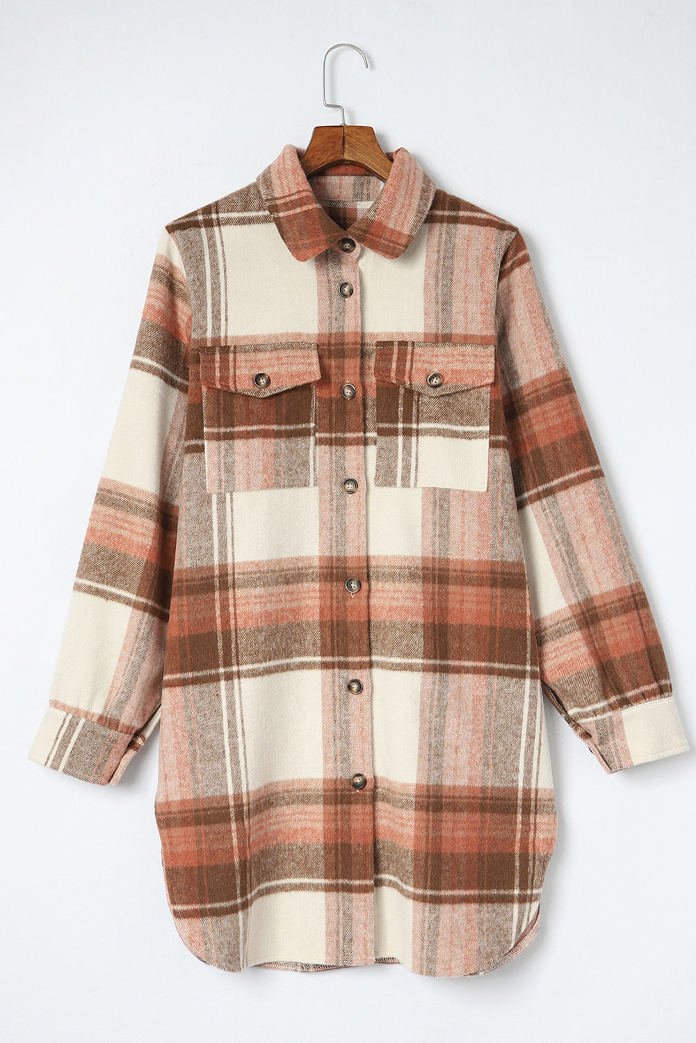 Scarlett Print Flap Long Shacket