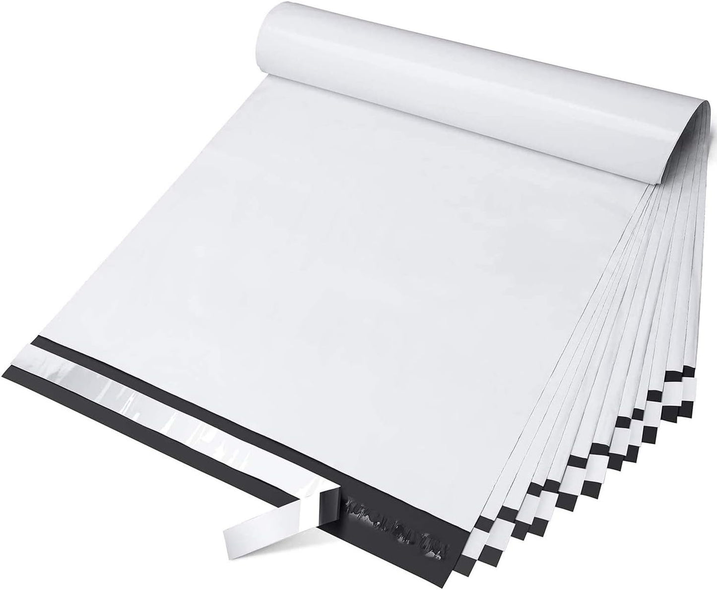 14.5x19 Poly Mailer Envelope Shipping Bags | White