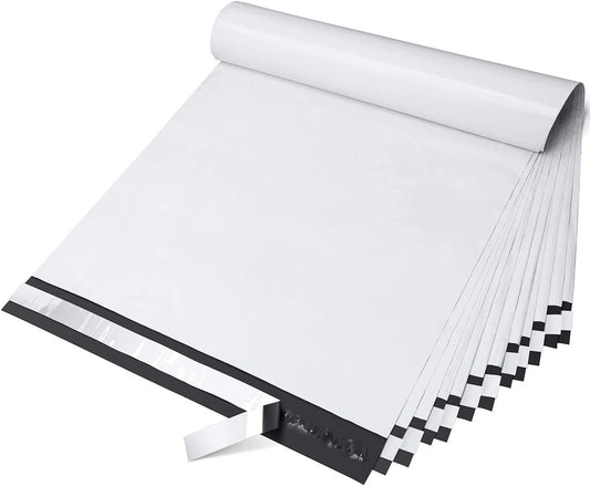 14.5x19 Poly Mailer Envelope Shipping Bags | White
