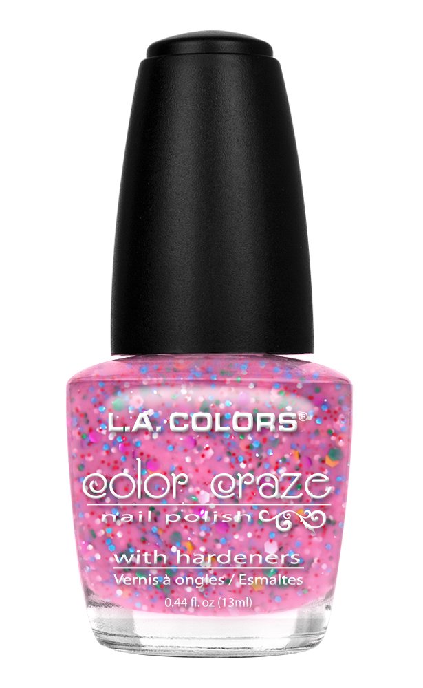 L.A. COLORS Color Craze Nail Polish, Hot Blooded CNP406