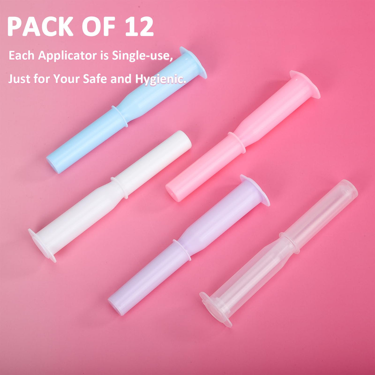 SISUYUEE 3g Disposable Vaginal Cream Applicators, Universal Empty Round Tube