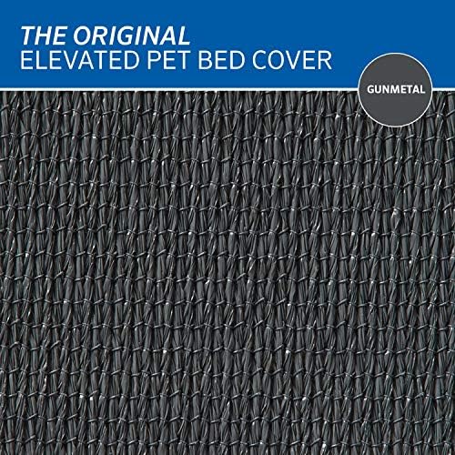 Coolaroo The Original Elevated Pet Bed Replacement Cover, Large Gunmetal