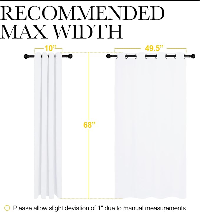 NICETOWN Draperies Curtains Panels, Blocking Out 50% Sunlight Window Treatment