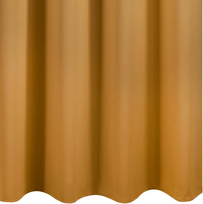 Mustard Yellow Thermal Blackout Curtains/52 x 72 Inch/Set of 2 Panels Room