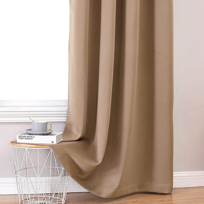ChrisDowa 100% Blackout Curtains