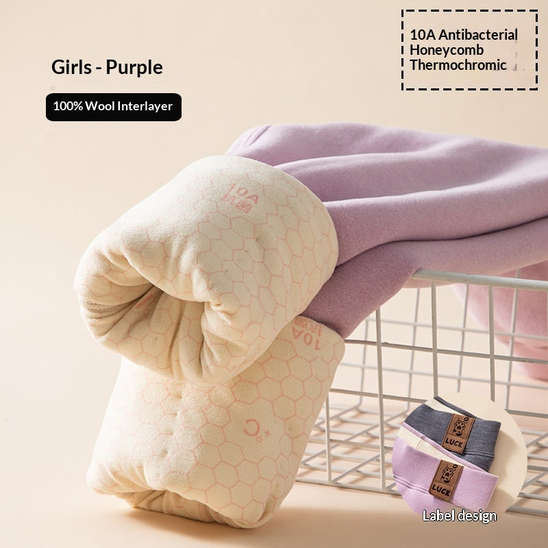Winter Thickened Warm Keeping Pants For Children