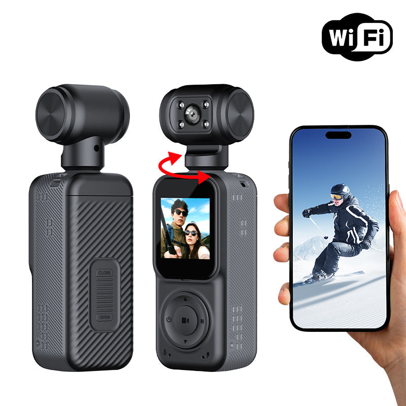 Panoramic Sports Camera Handheld DV Outdoor HD 4K Dual Lens Cycling Recorder Camera