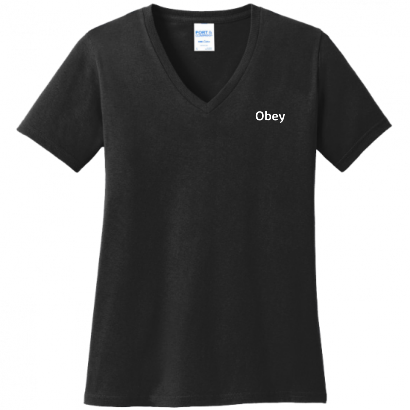 Womens V-Neck -"Obey"