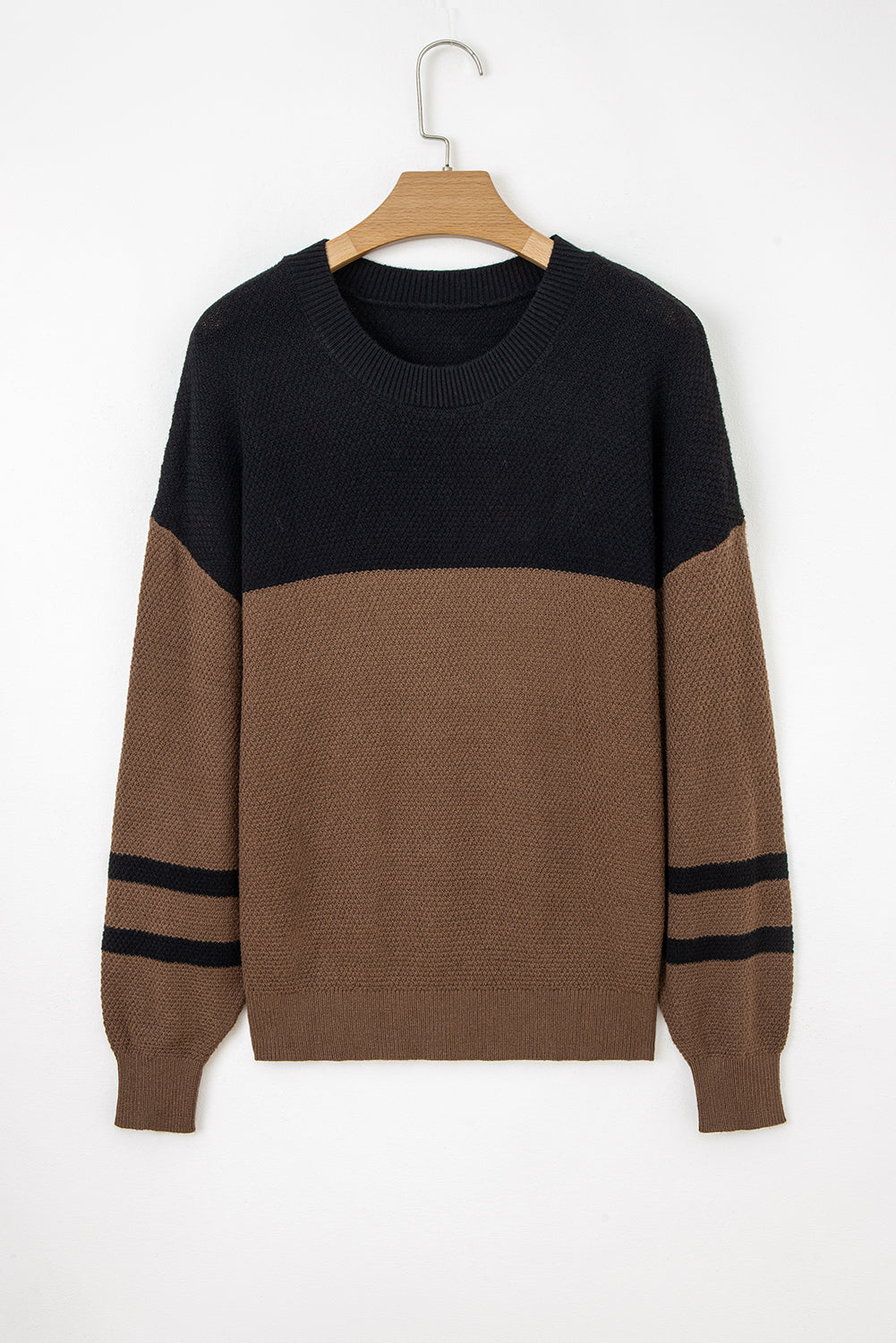 Colorblock Stripe Long Sleeve Sweater