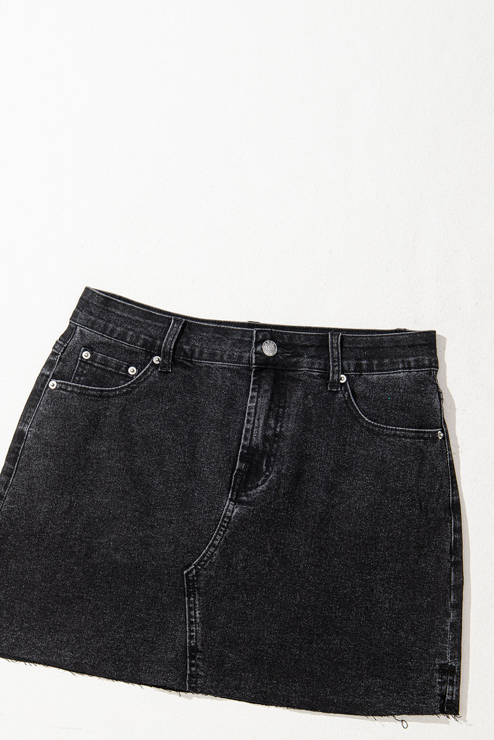Emilia Raw Hem Mini Skirt