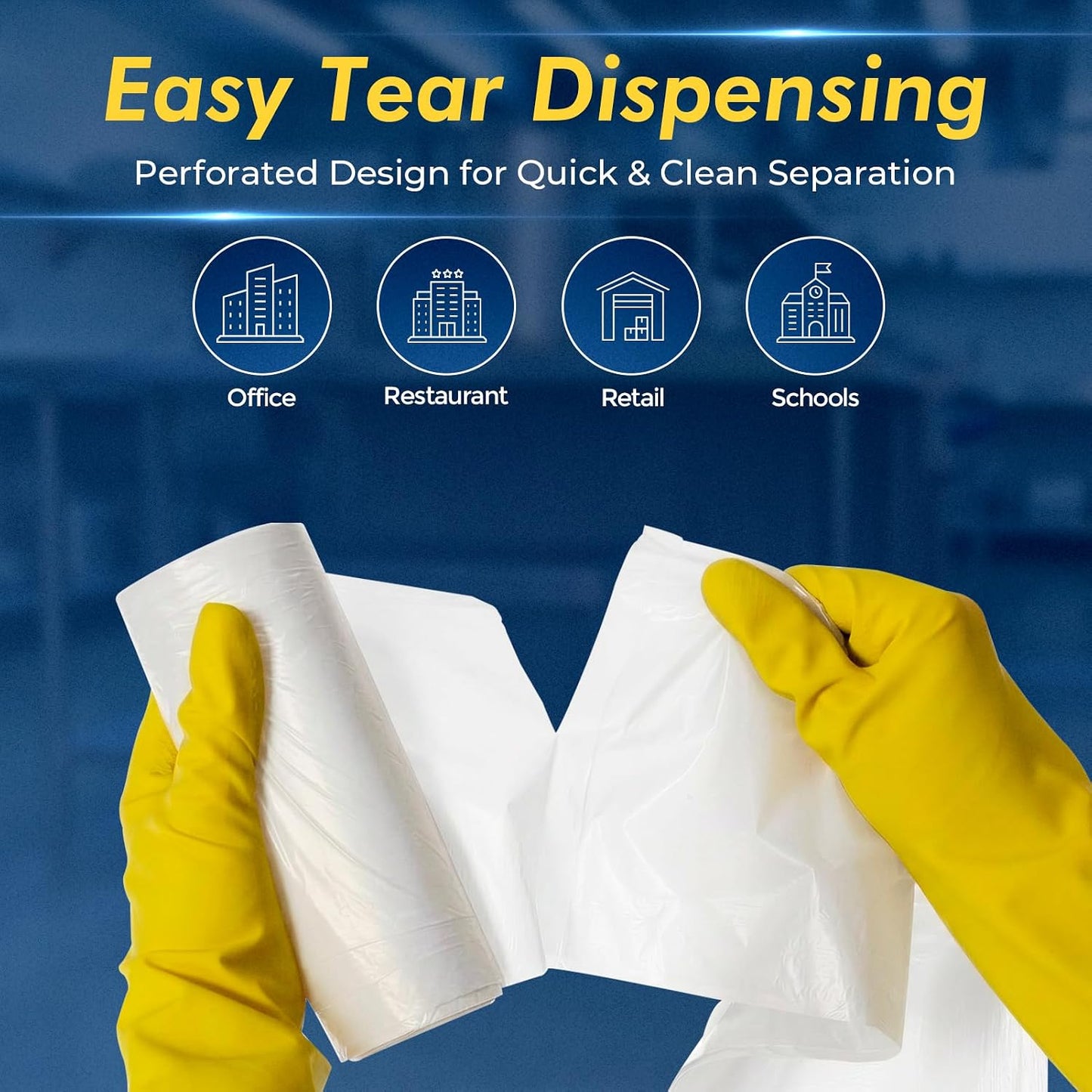 30-33 Gallon Trash Bags 1Mil 100 Count Wholesale